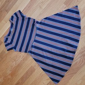 Cat & Jack Girls Striped Short Sleeve Dress